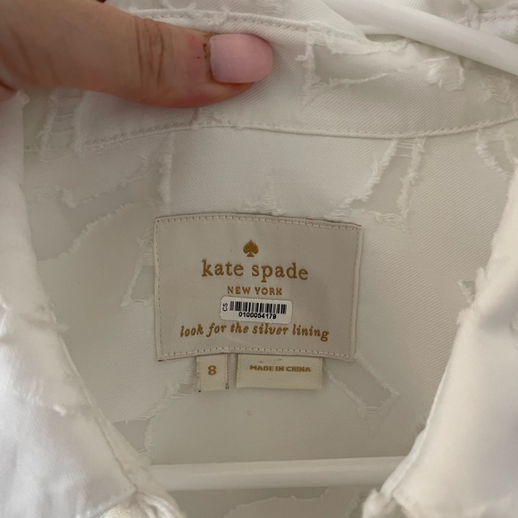 Kate Spade white swing dress size 8 - Picture 3 of 3